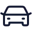 Carfront icon with stroke rounded style