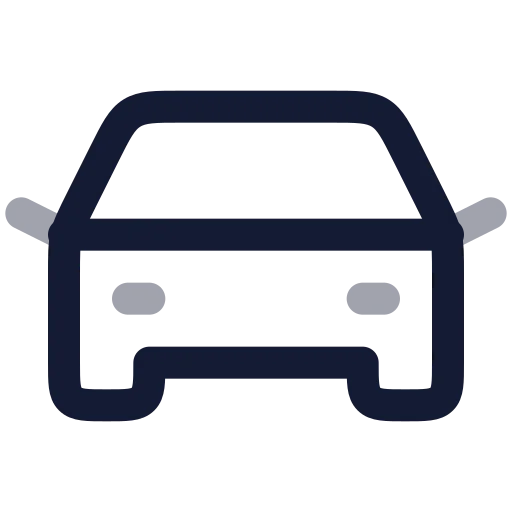 Car Front Icon in Twotone Rounded style