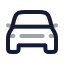 Carfront icon with twotone rounded style