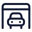 Carparking icon with stroke standard style