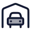 Carparking icon with duotone rounded style