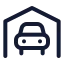 Carparking icon with stroke standard style