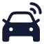 Carsignal icon with solid rounded style