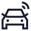 Carsignal icon with stroke sharp style