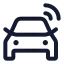 Carsignal icon with stroke standard style