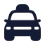 Cartaxifront icon with solid rounded style