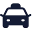 Cartaxifront icon with solid standard style