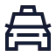 Cartaxifront icon with stroke sharp style