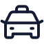 Cartaxifront icon with stroke standard style