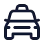 Cartaxifront icon with stroke standard style