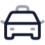 Cartaxifront icon with twotone rounded style