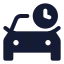 Cartime icon with solid standard style