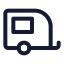 Caravan icon with stroke standard style