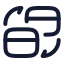 Cardexchange icon with stroke rounded style
