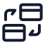 Cardexchange icon with stroke standard style