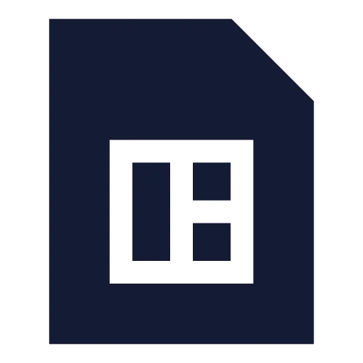 Card Sim Icon in Solid Sharp style