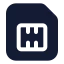 Cardsim icon with solid standard style