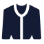 Cardigan icon with solid standard style