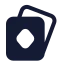 Cards icon with solid standard style