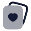 Cards icon with bulk rounded style