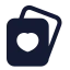 Cards icon with solid standard style