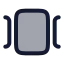 Carouselhorizontal icon with duotone rounded style