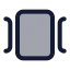 Carouselhorizontal icon with duotone standard style