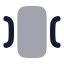 Carouselhorizontal icon with bulk rounded style