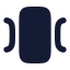 Carouselhorizontal icon with solid rounded style