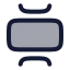 Carouselvertical icon with duotone rounded style