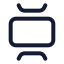 Carouselvertical icon with stroke standard style