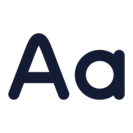Case Sensitive Icon in Solid Rounded style