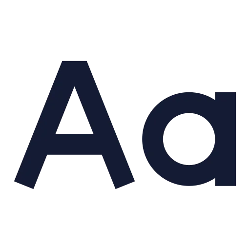 Case Sensitive Icon in Solid Sharp style