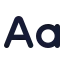 Casesensitive icon with solid standard style