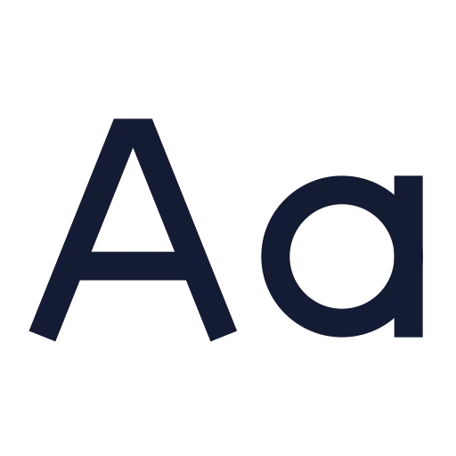 Case Sensitive Icon in Stroke Sharp style