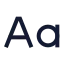 Casesensitive icon with stroke sharp style