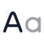 Casesensitive icon with twotone rounded style