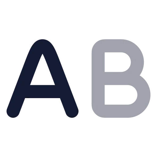 Case Upper Icon in Bulk Rounded style