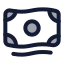Cash icon with duotone rounded style