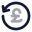 Cashbackpound icon with bulk rounded style