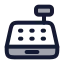Cashier icon with duotone rounded style