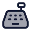 Cashier icon with duotone standard style
