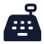 Cashier icon with solid standard style