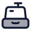 Cashier icon with duotone standard style