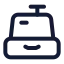 Cashier icon with stroke standard style