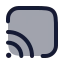 Cast icon with duotone rounded style
