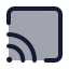Cast icon with duotone standard style