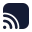 Cast icon with solid rounded style