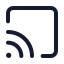 Cast icon with stroke standard style