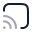 Cast icon with twotone rounded style